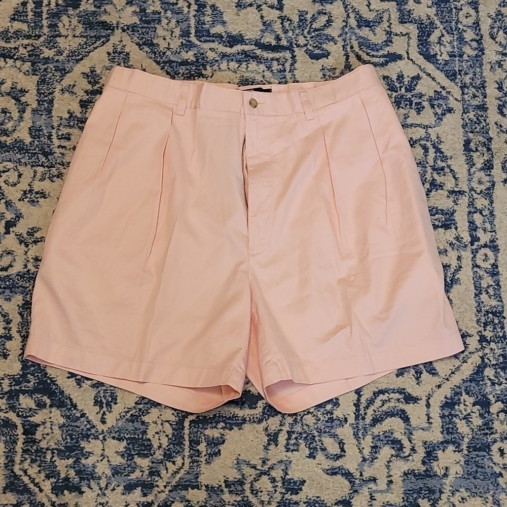 Polo by Ralph Lauren Pastel Pink Men's Flat-Front Shorts